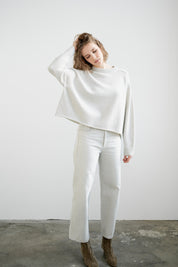 Greymarl / Kaia Knit / Pale Grey