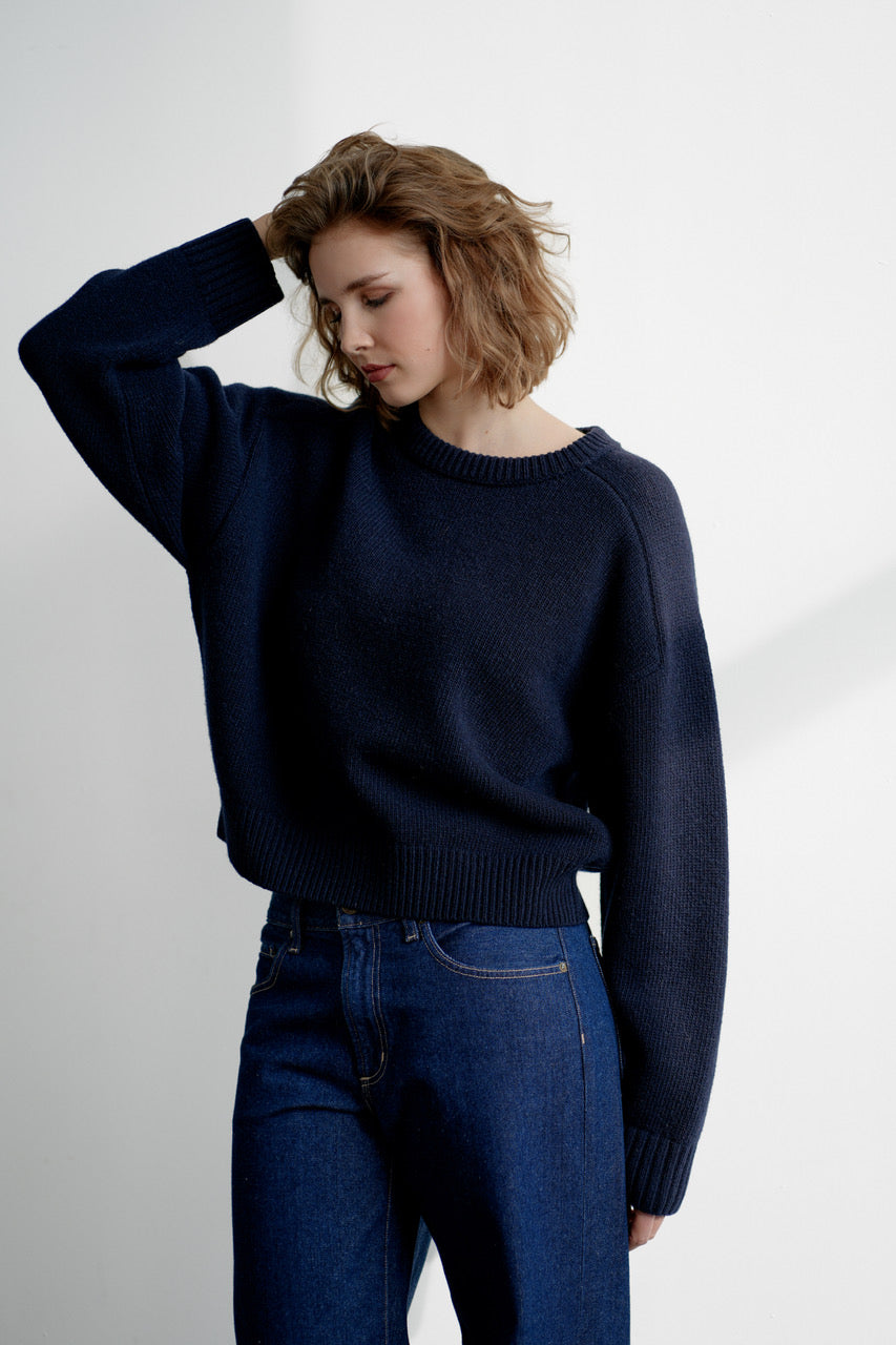 Greymarl / Mia Knit / Navy