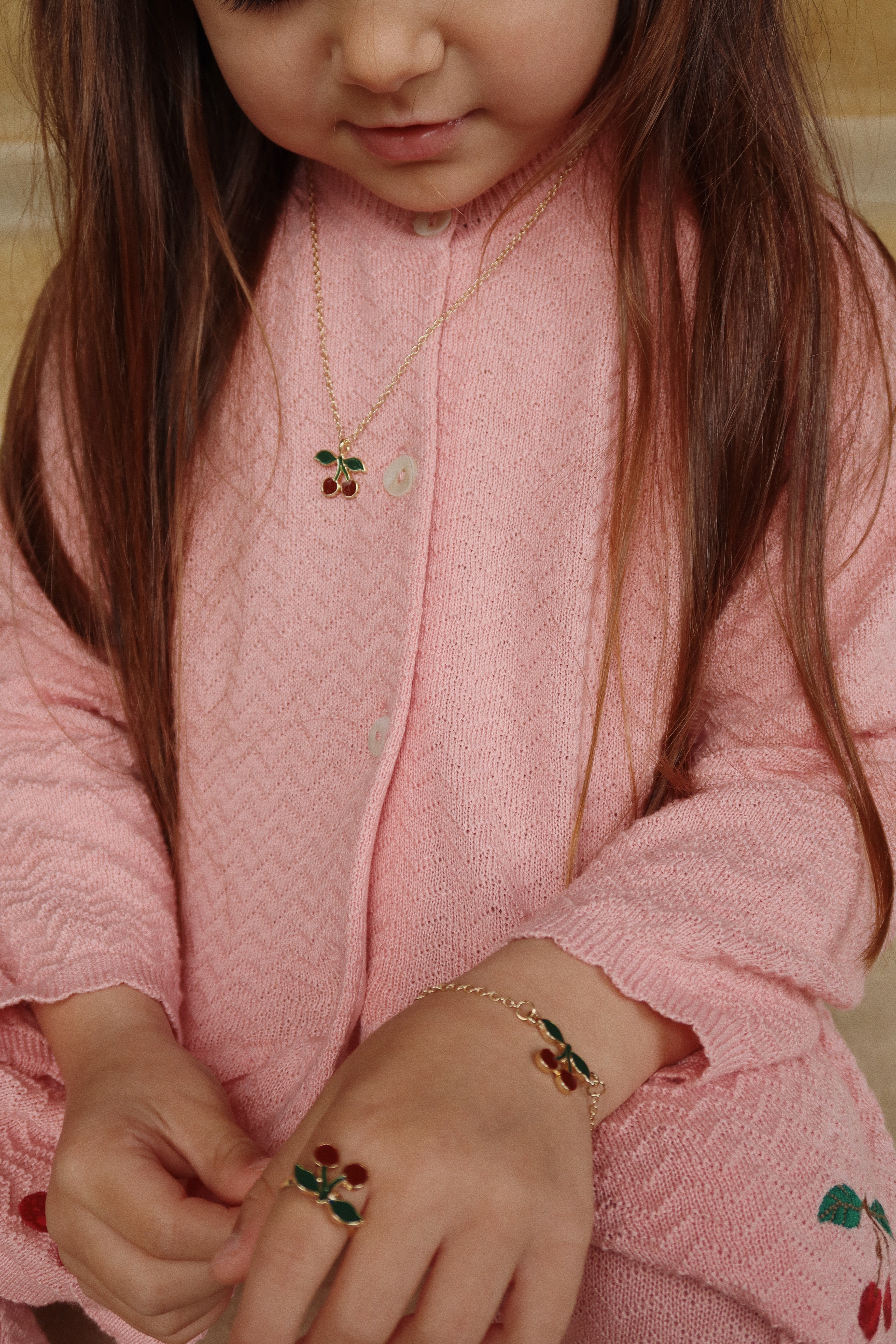 Konges Sløjd / CHERRY JEWELRY SET / GOLD