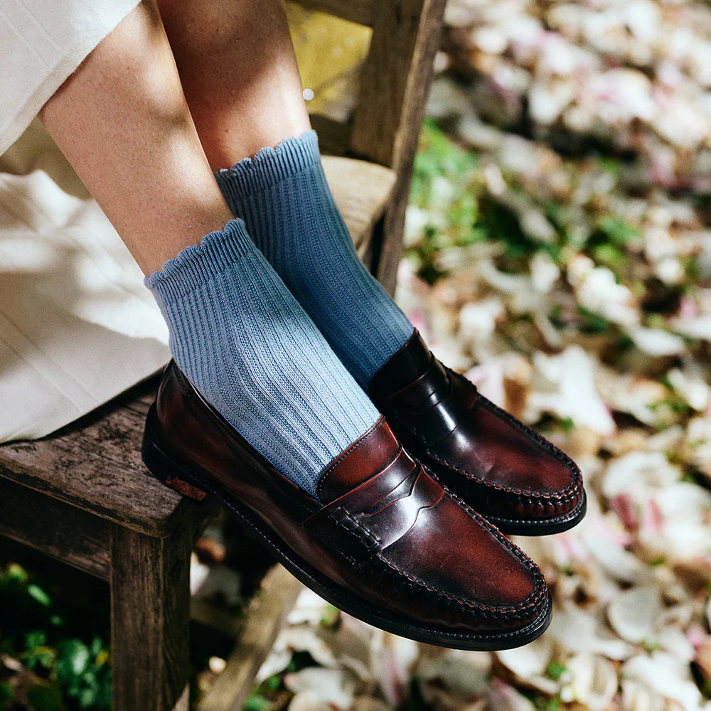 mp Denmark / Vivian short socks / Dusty Blue