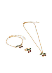 Konges Sløjd / CHERRY JEWELRY SET / GOLD