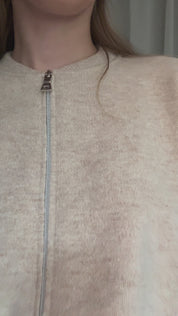 Greymarl / Jackie Bomber Knit / Sand
