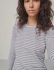 MbyM / GG Stripe - Christina-M Top / T-shirt / Falcon Blue Stripe