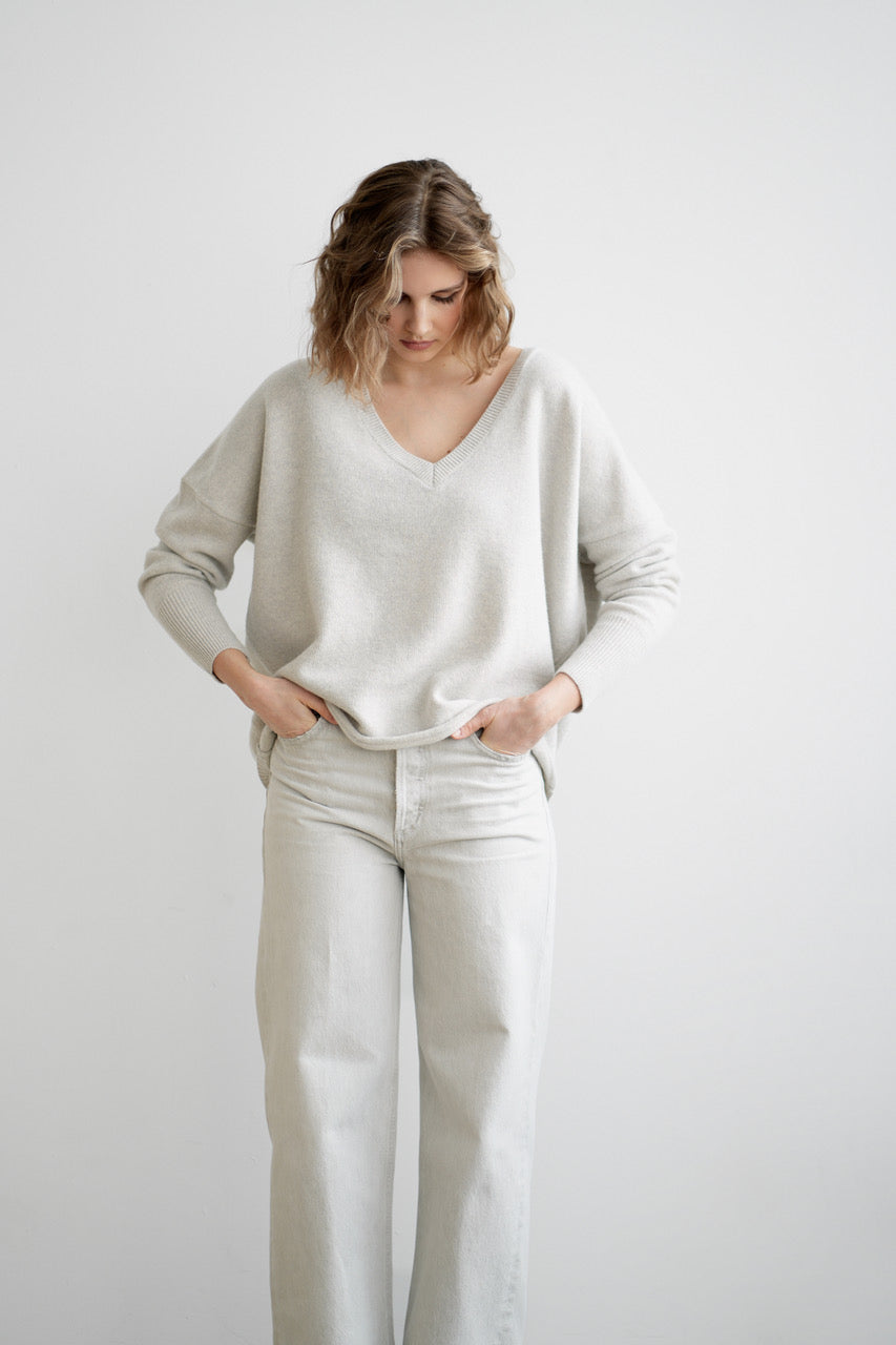 Greymarl / Sophie Knit / Pale Grey