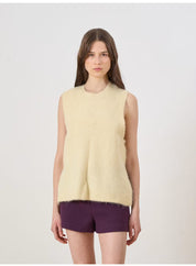 EDITED / Thanya Knit Vest ( fluffy yarn) / Flan